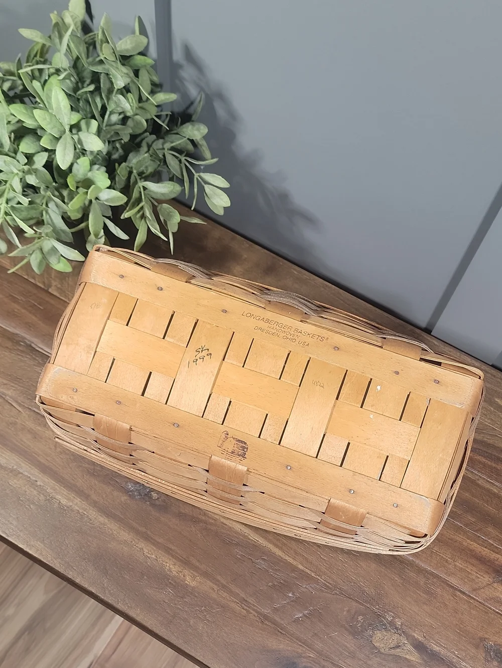 Vintage Longaberger Basket with Dividers